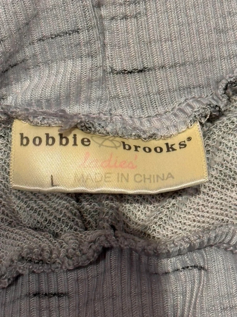 Bobbie Brooks Joggers CORAL Side Stripes - LOVE Detail LARGE WITH POCKETS